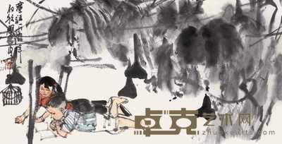 史国良 1998年作 童话 立轴 35×68cm